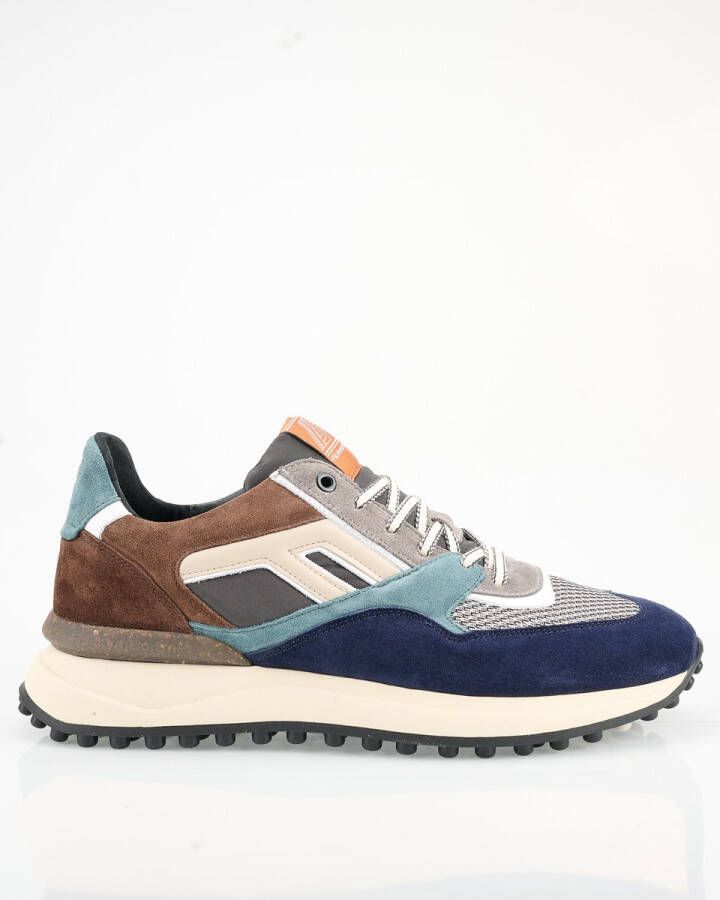 FLORIS VAN BOMMEL Lage Sneakers Heren Sfm-10139 Noppi Maat: 43⅓ Materiaal: Suède Kleur: Blauw