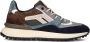 FLORIS VAN BOMMEL Lage Sneakers Heren Sfm-10139 Maat: 40 Materiaal: Suède Kleur: Blauw - Thumbnail 1