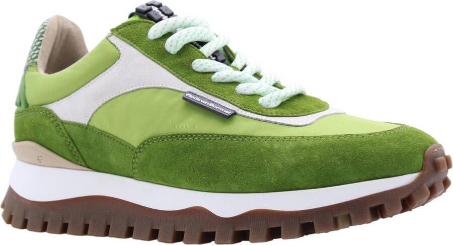 Floris van bommel 10157 De Grommer 01.18 Green G+ Wijdte Lage sneakers