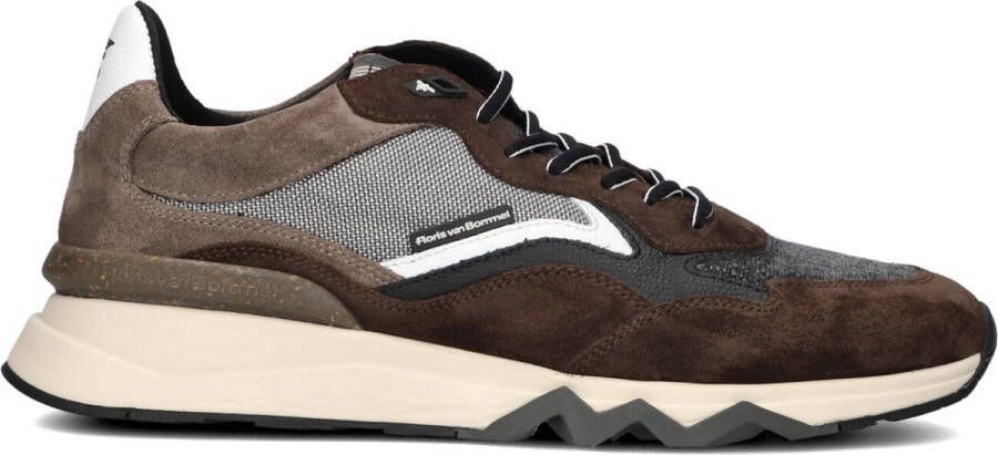 FLORIS VAN BOMMEL Lage Sneakers Heren Sfm-10178 Maat: 41⅓ Materiaal: Suède Kleur: Bruin