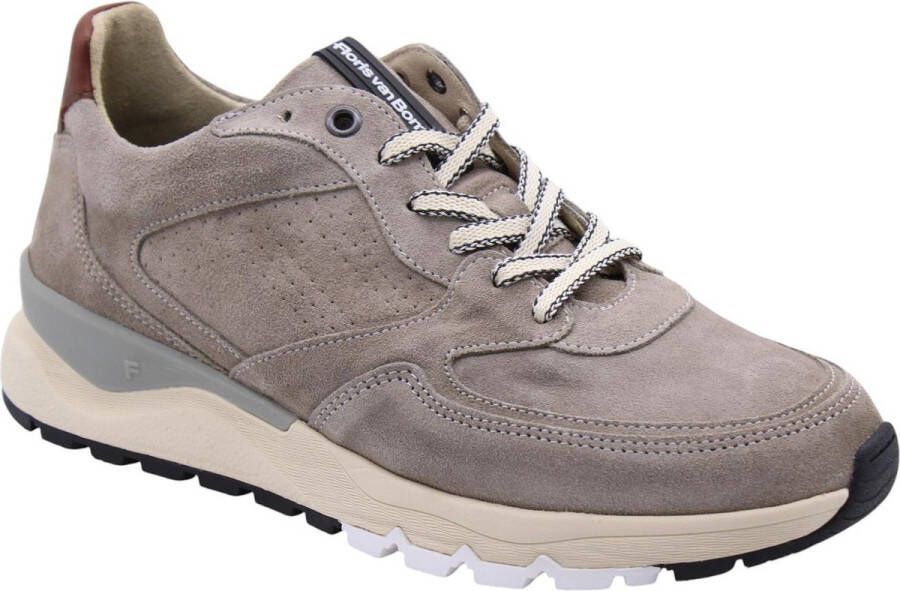 Floris van Bommel Sfm-10231 Sneakers Leer Heren Taupe