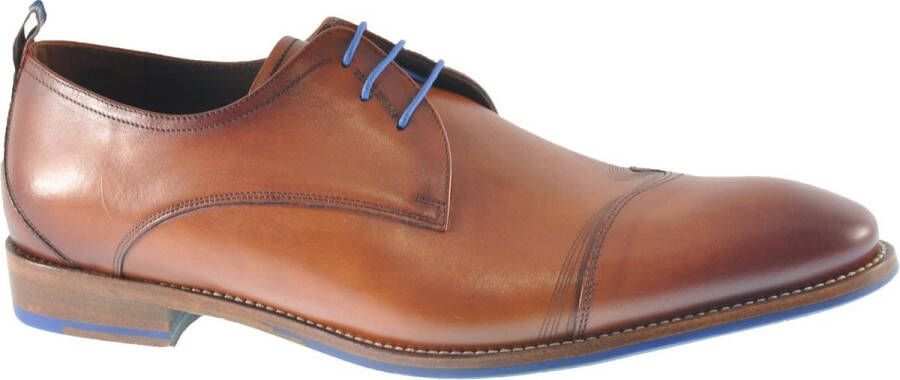 Floris van Bommel SFM Veterschoenen Cognac Heren