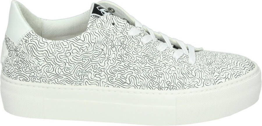 Floris van Bommel Sfw-10059 Lage sneakers Leren Sneaker Dames Ecru