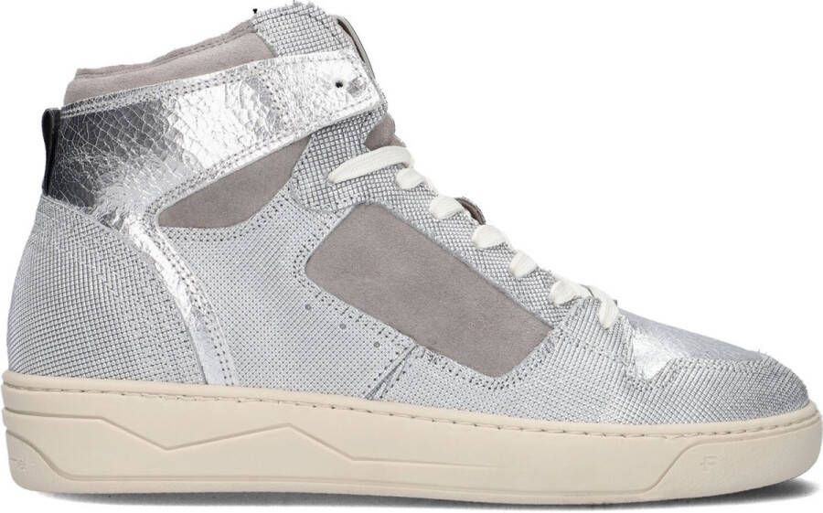 Floris van Bommel Sfw 10077 Hoge sneakers Leren Sneaker Dames Zilver