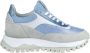 FLORIS VAN BOMMEL Lage Sneakers Dames Sfw-10100 Maat: 38 5 Materiaal: Suède Kleur: Blauw - Thumbnail 1