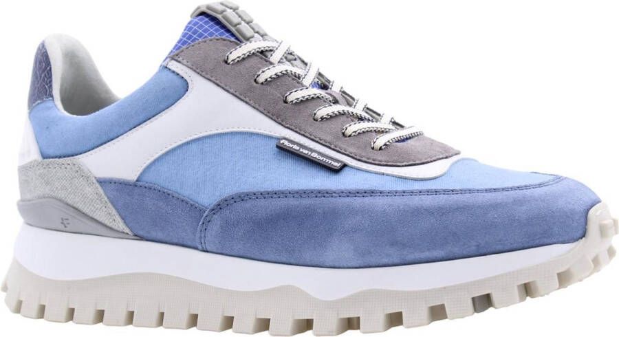 Floris van Bommel Stijlvolle Alken Sneakers voor Mannen Blue Heren