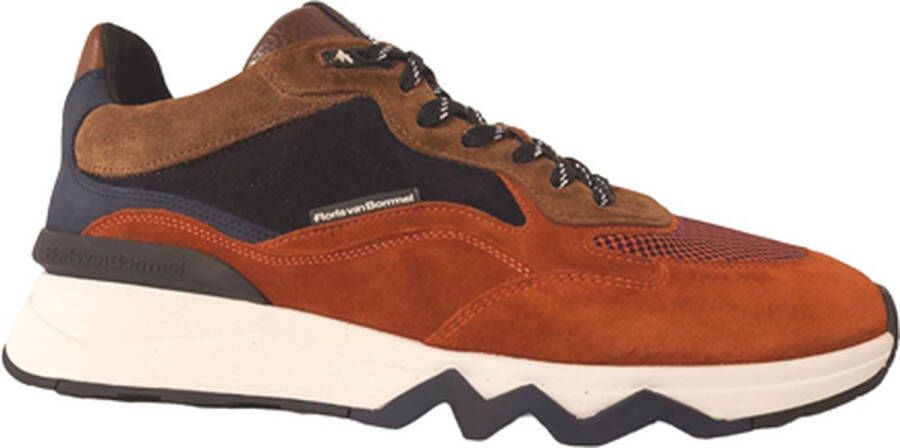 Floris van bommel SFM-10136 De Zager 02.37 Orange G+ Wijdte Lage sneakers