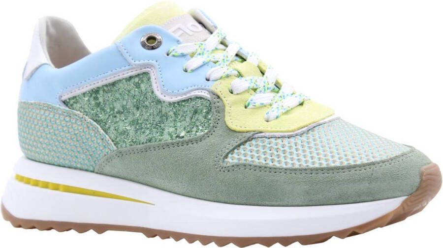 Floris van bommel 10093 Sumi 04.03 Light Green G-Wijdte Lage sneakers