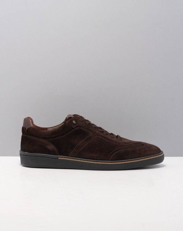 Van bommel 10018 Bora Dark Brown H-Wijdte Lage sneakers