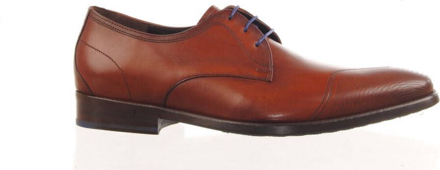 Floris van bommel 30289 De Stijler 32.00 Dark Cognac H-Wijdte Veterschoenen