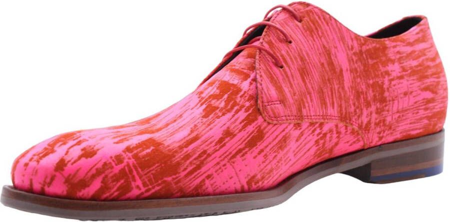 Van Bommel Leren Veterschoenen met Abstract Patroon Multicolor Heren