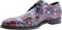 Van Bommel Leren Veterschoenen met Abstract Patroon Multicolor Heren - Thumbnail 3