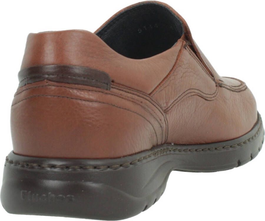 Fluchos Stijlvolle Loafers met Zijrubbers Brown Heren