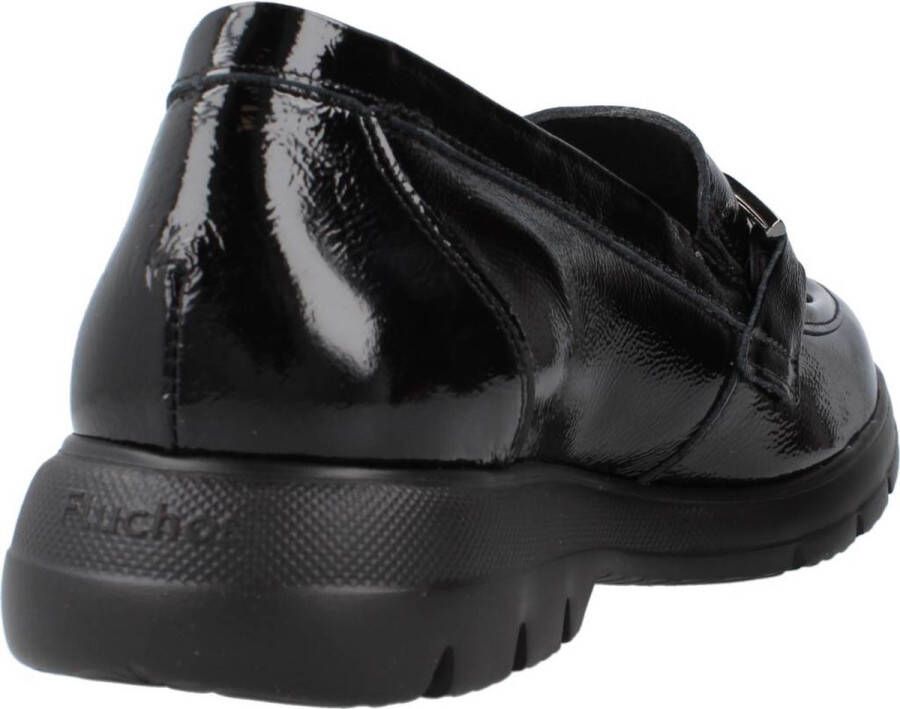 Fluchos -Dames zwart ballerina's & mocassins