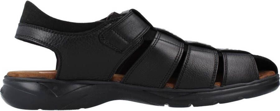 Fluchos Stijlvolle platte sandalen voor mannen Black Heren