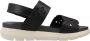 Fluchos Stijlvolle Platte Sandalen voor Vrouwen Black Dames - Thumbnail 1