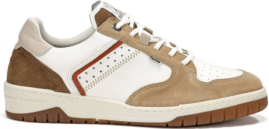 Fluchos F1954 Sneaker wit met beige