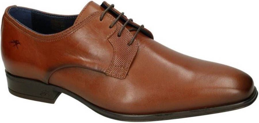 Fluchos -Heren cognac caramel geklede lage schoenen