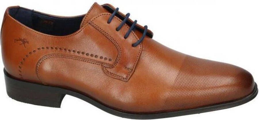 Fluchos -Heren cognac caramel geklede lage schoenen