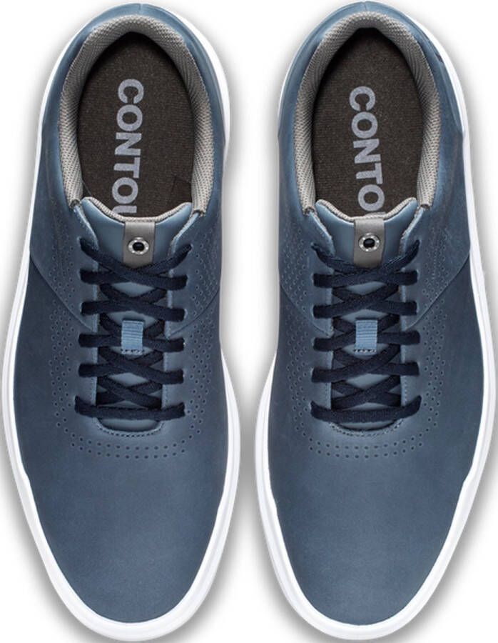 Footjoy Casual Contour Heren Golfschoen Navy White Maat :