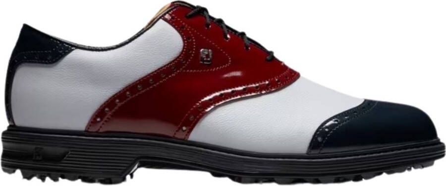 Footjoy Dryjoys Premiere Series Wilcox Wit Bruin Navy