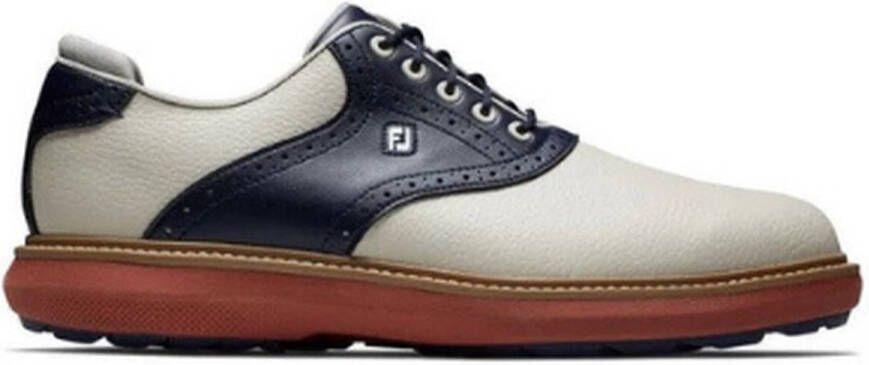 Footjoy Golfschoenen Traditions Beige Navy Heren