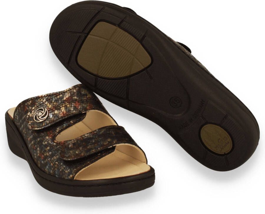 FRANKEN SCHUHE Dames Slipper Ortho MULTICOLOR