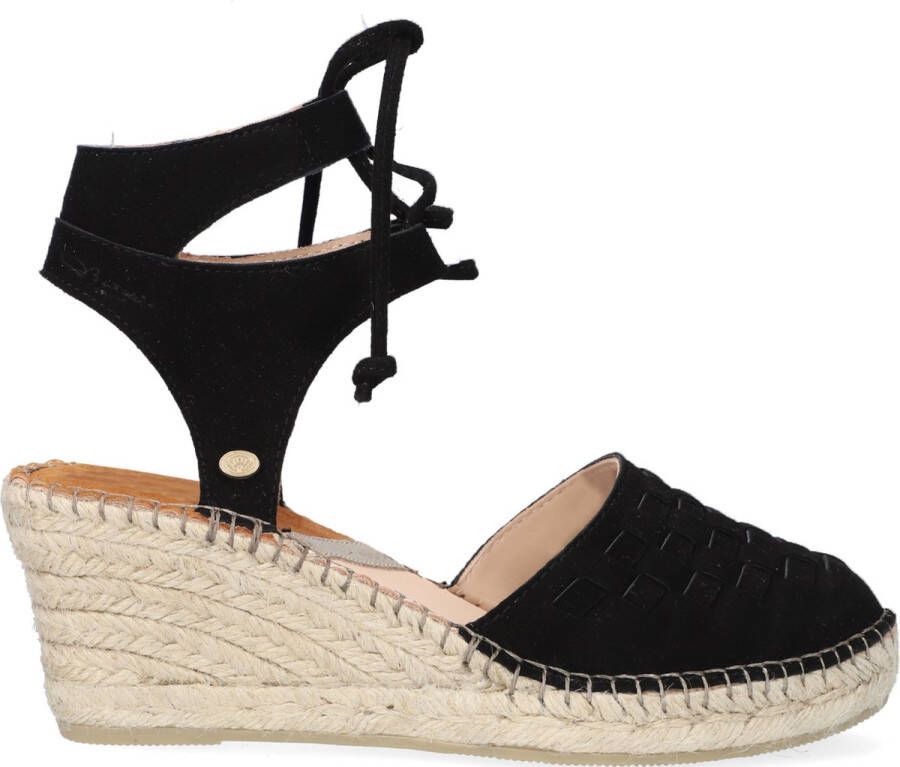 Fred de la Bretoniere 153010202 Espadrilles Met Sleehak Dames Zwart