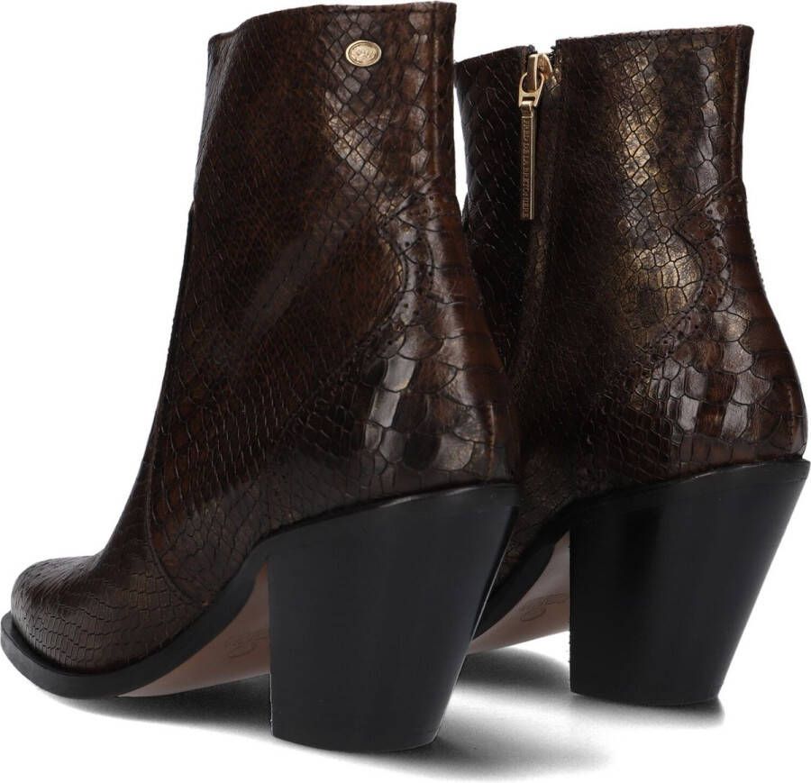 Fred de la Bretoniere Blaire Ankle Boot Enkellaarsjes Enkelboots met rits Dames Groen