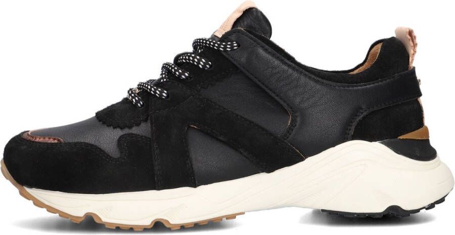 Fred de la Bretoniere Bowi Low Lage sneakers Leren Sneaker Dames Zwart