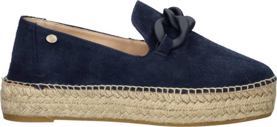 Fred de la Bretoniere dames espadrille Blauw