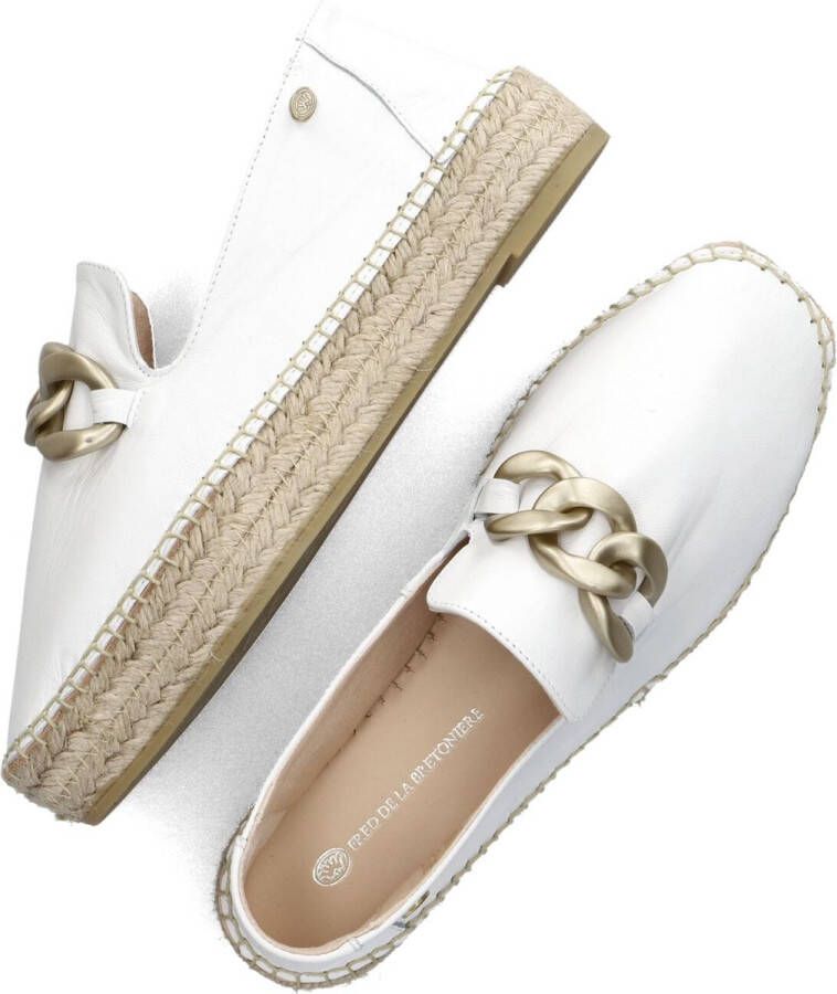 Fred de la Bretoniere Dames Espadrilles June Li Wit