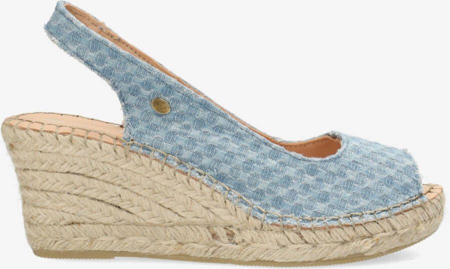 Fred de la bretoniere Espadrille Clare Beau Jeans Blauw