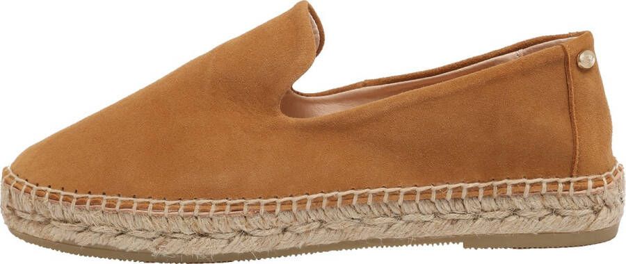 Fred de la bretoniere Espadrille loafer suède cognac