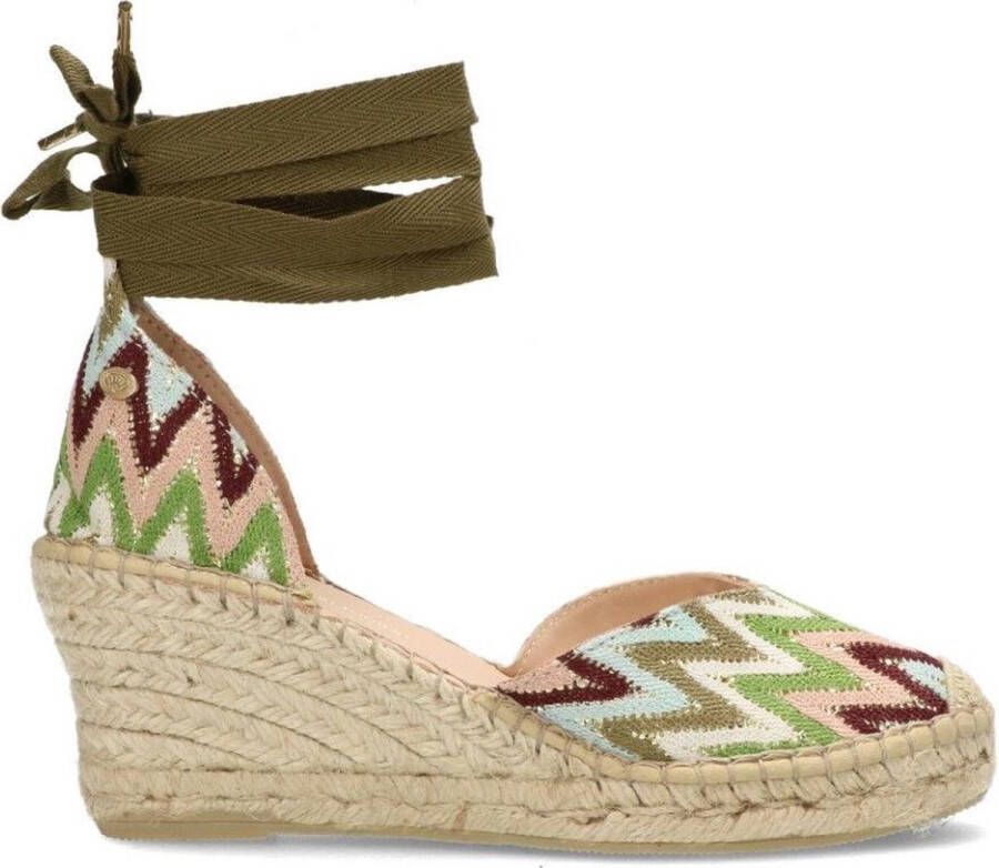 Fred de la Bretoniere Espadrilles Green color blocking