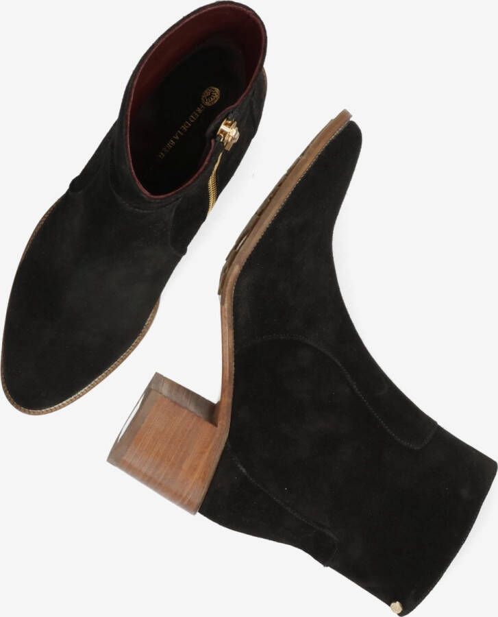 Fred de la Bretoniere Heeled Enkellaarzen Lizza Basy Black Dames Laarzen