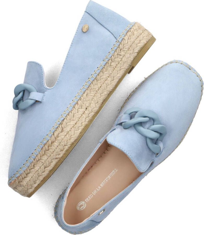 Fred de la Bretoniere June Li Espadrilles Dames Lichtblauw