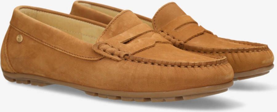 Fred de la Bretoniere Mocassin Lien Cognac