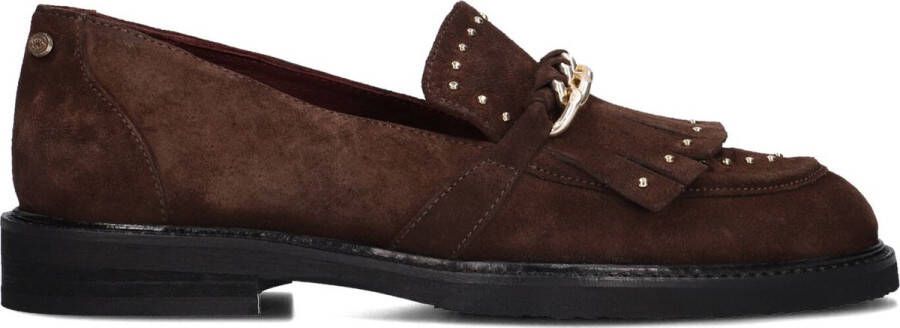 Fred de la Bretoniere Paris Leya Loafers Instappers Dames Bruin