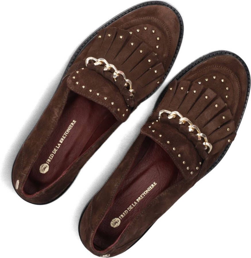 Fred de la Bretoniere Paris Leya Loafers Instappers Dames Bruin