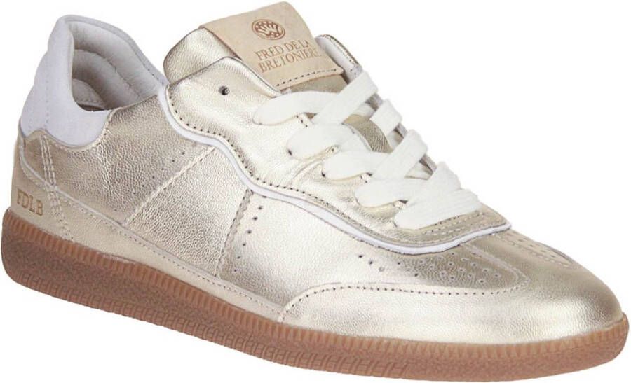 FRED DE LA BRETONIERE Lage Sneakers Dames Pearl Reza Maat: 39 Materiaal: Leer Kleur: Goud