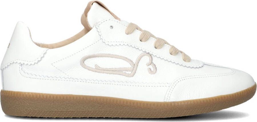 FRED DE LA BRETONIERE Lage Sneakers Dames Pearl Sign Maat: 39 Materiaal: Leer Kleur: Wit