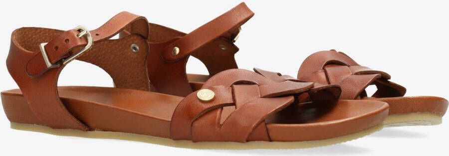 Fred de la Bretoniere Sandalen Clover Jessy Cognac