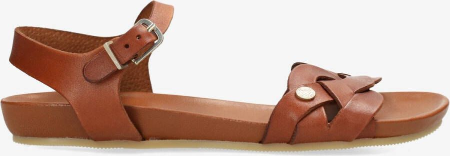 Fred de la Bretoniere Sandalen Clover Jessy Cognac