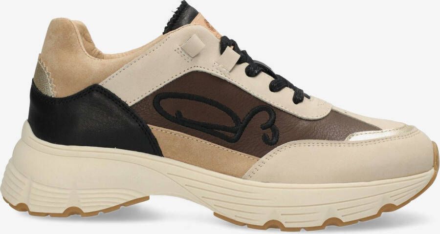 Fred de la bretoniere Sneaker Mariola Sign Zwart Beige