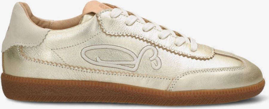 FRED DE LA BRETONIERE Lage Sneakers Dames Pearl Sign Maat: 39 Materiaal: Leer Kleur: Goud