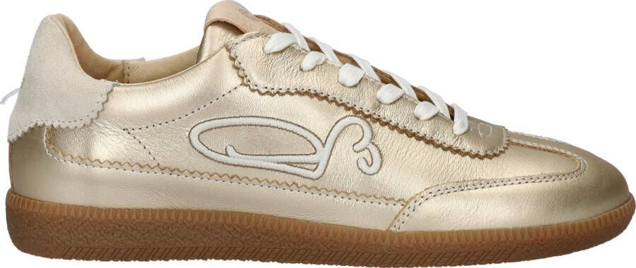 FRED DE LA BRETONIERE Lage Sneakers Dames Pearl Sign Maat: 39 Materiaal: Leer Kleur: Goud