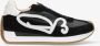 Fred de la Bretoniere Yentl Sign Mix leren sneakers zwart wit - Thumbnail 2