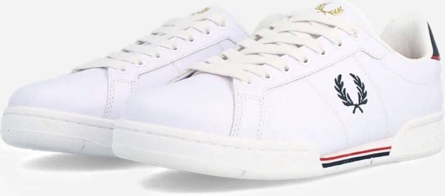 Fred Perry Leren Sneakers voor Moderne Man White Heren