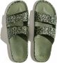 Freedom Moses Slippers Leo Cactus Groen met Leopard print - Thumbnail 1